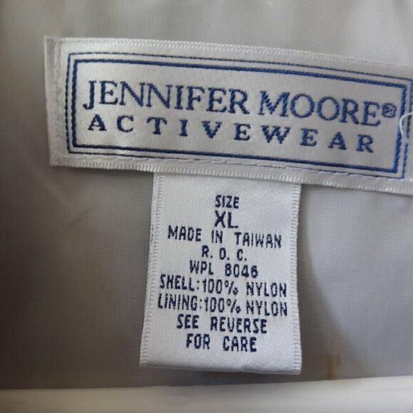 Jennifer Moore Activewear XL, nylon zip up hooded jacket 4 pockets like new - Picture 2 of 14